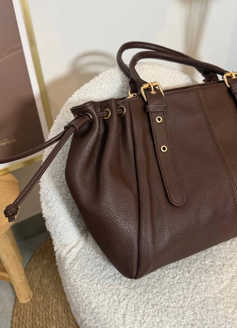 Sac à main pour les cours Cassia XXL, chocolat