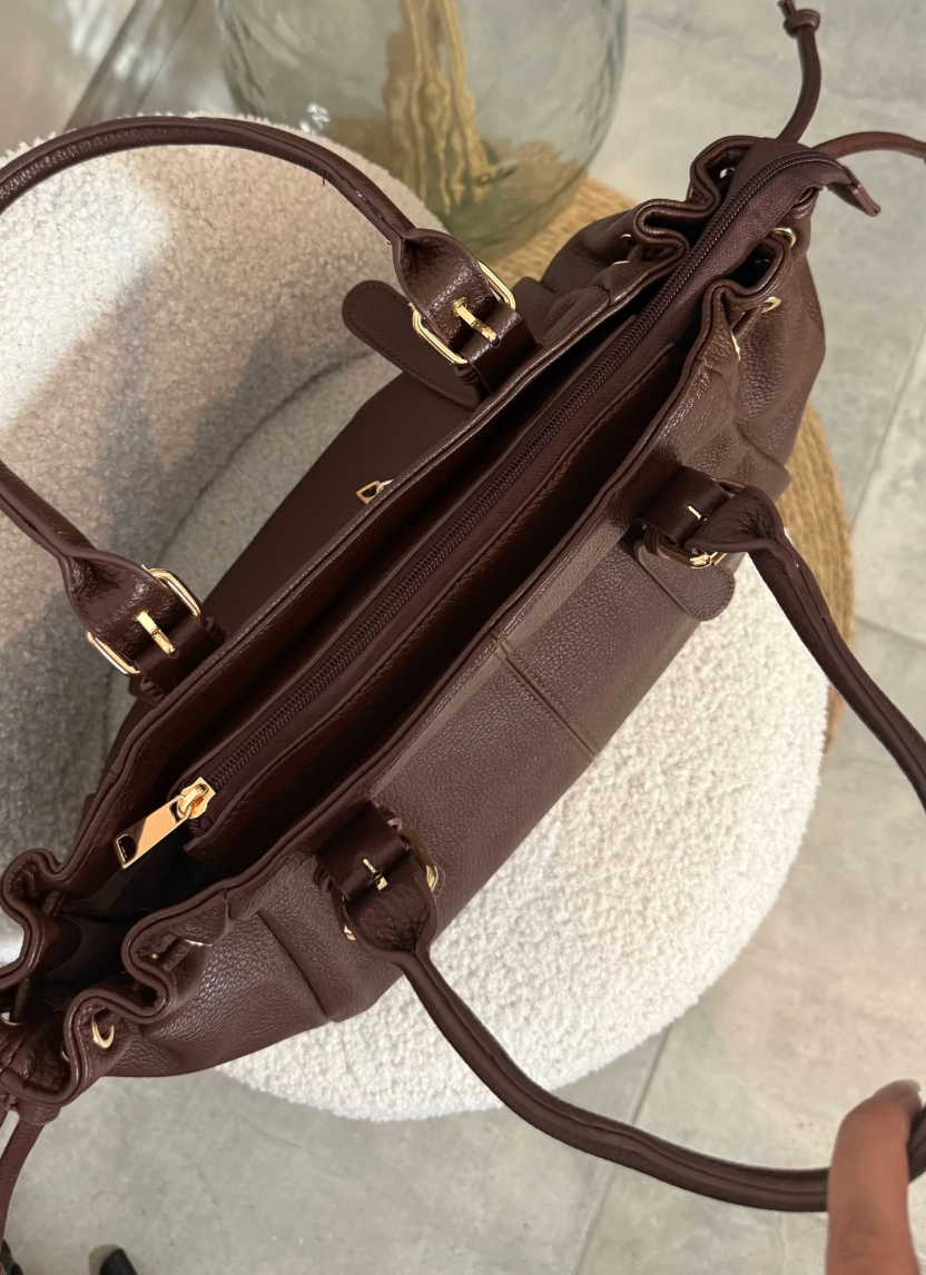 Sac à main pour les cours Cassia XXL, chocolat
