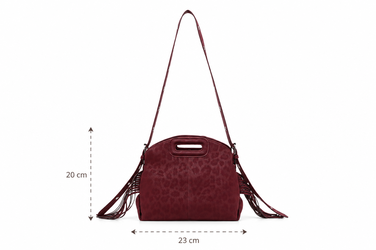 Dimension sac à frange femme